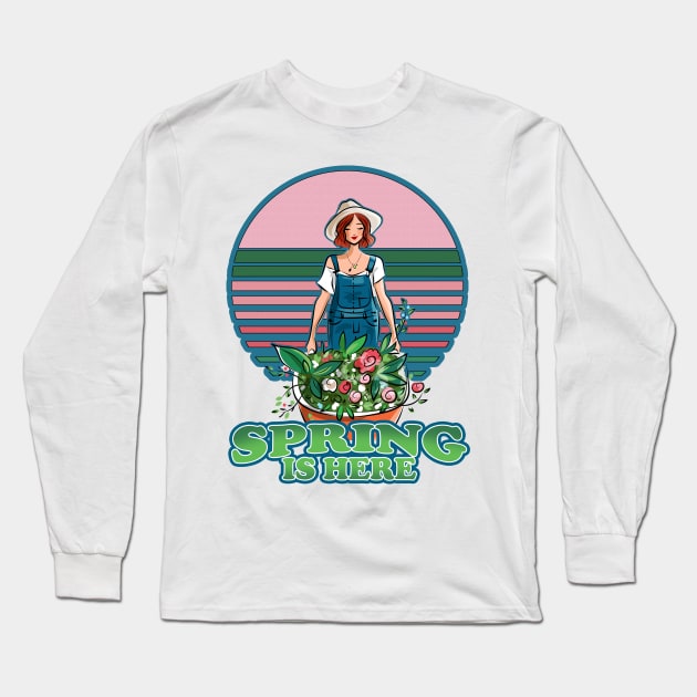 Spring is here and coming- I love to Spring Garden Long Sleeve T-Shirt by Joaddo